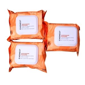 Honest Makeup Remover Facial Wipes All types of skin 3 pack